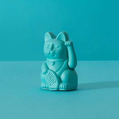 Mini Chat Chanceux Turquoise Donkey | Boutique d'objets cadeaux designs kokochao.com