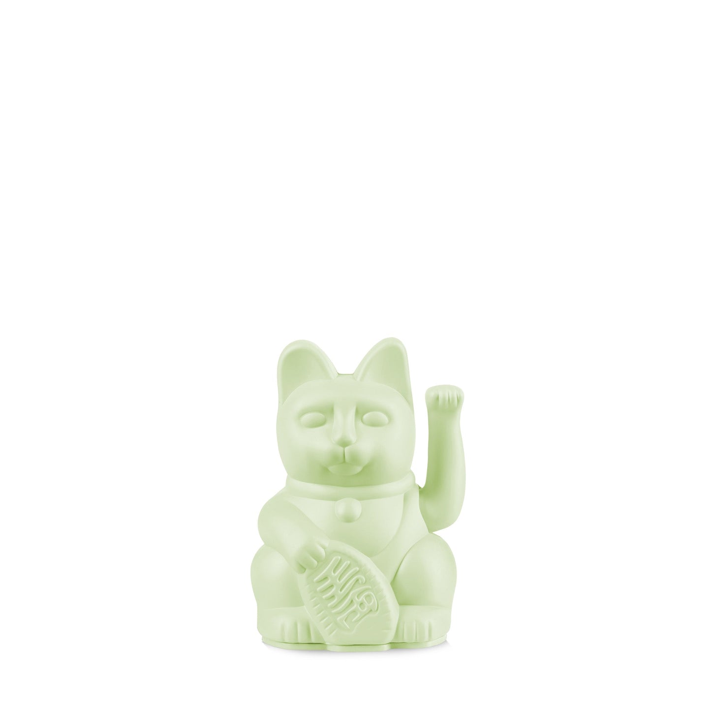 Mini gato de la suerte verde claro