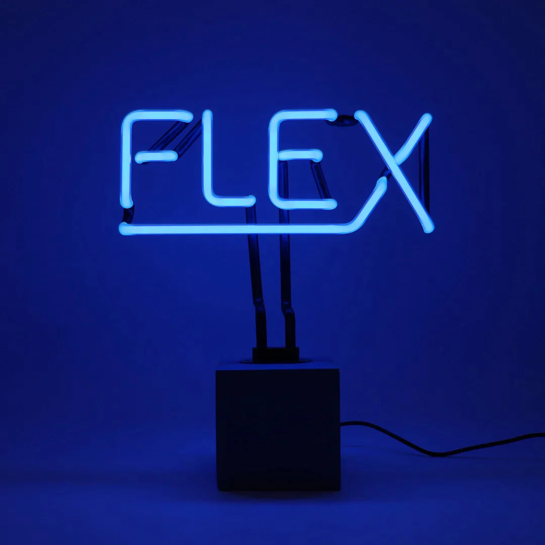 Lámpara Neón Flex Azul