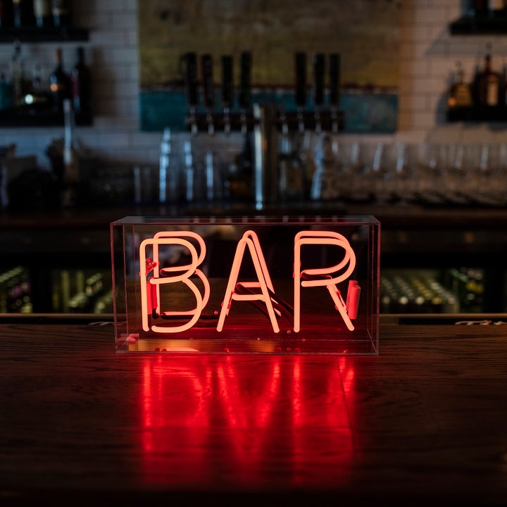 Red bar neon