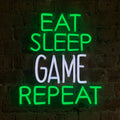 Wall neon Eat Sleep Game Repeat