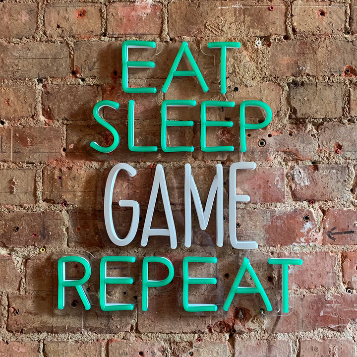 Wall neon Eat Sleep Game Repeat