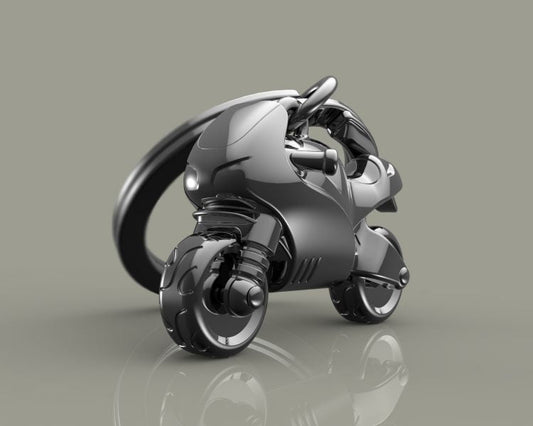 Porte clés Moto Sportive Grise Meta[l]morphose | Boutique d'objets cadeaux designs kokochao.com