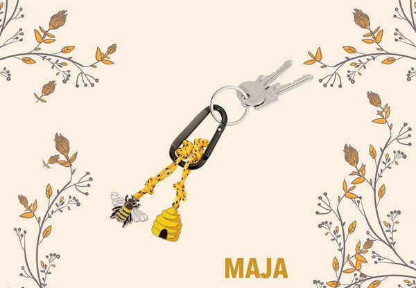 Porte-clés Mousqueton Abeille Maja – détail 2