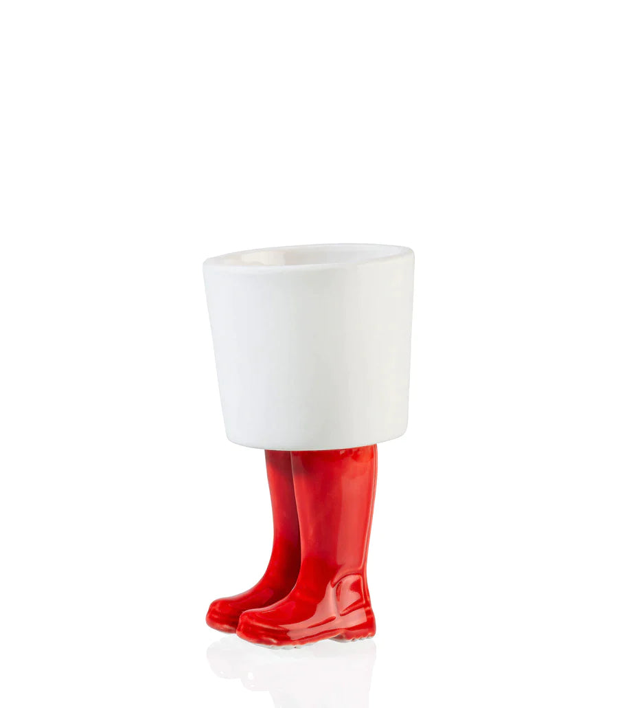 Botas de jarra de flores Wellington Red