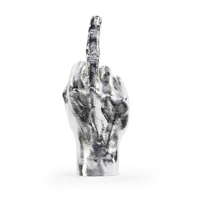 F**k Hand Sculpture - Silver