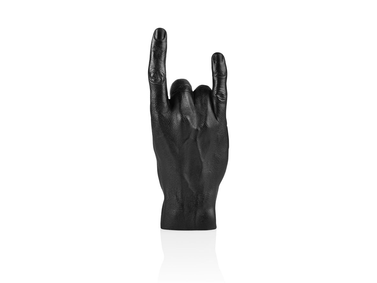 Escultura Hand You Rock - Negro