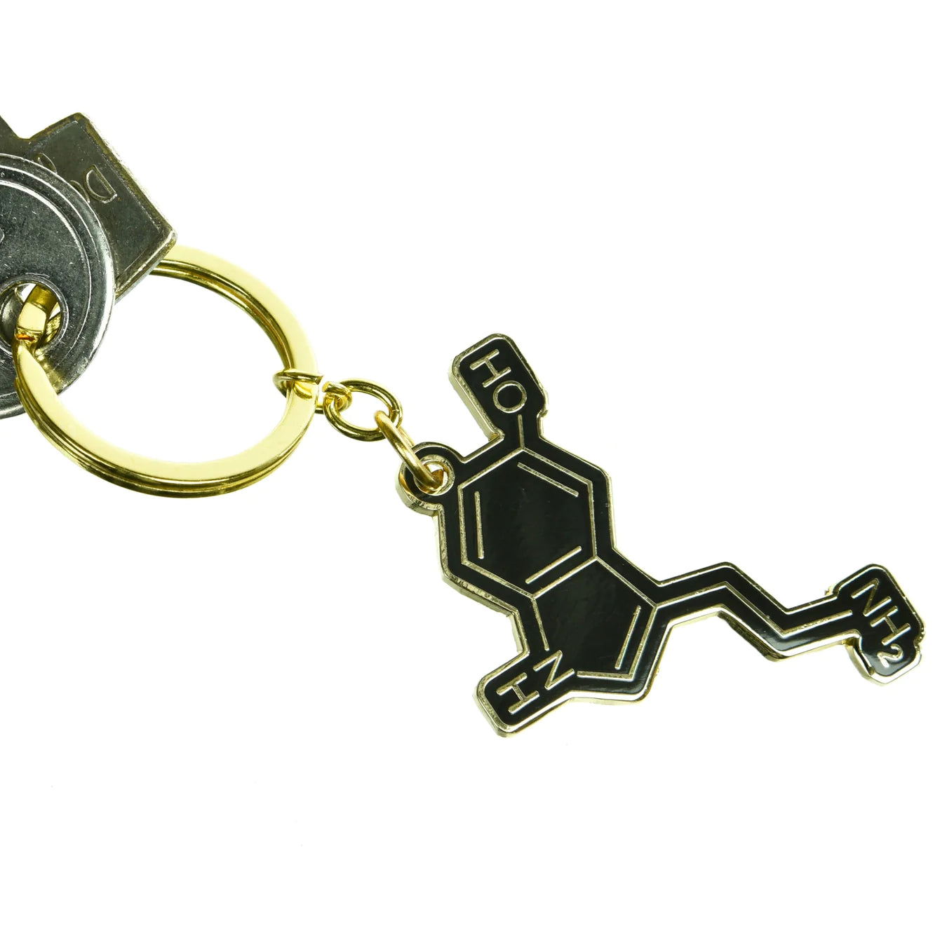 Serotonin Molecule Keychain