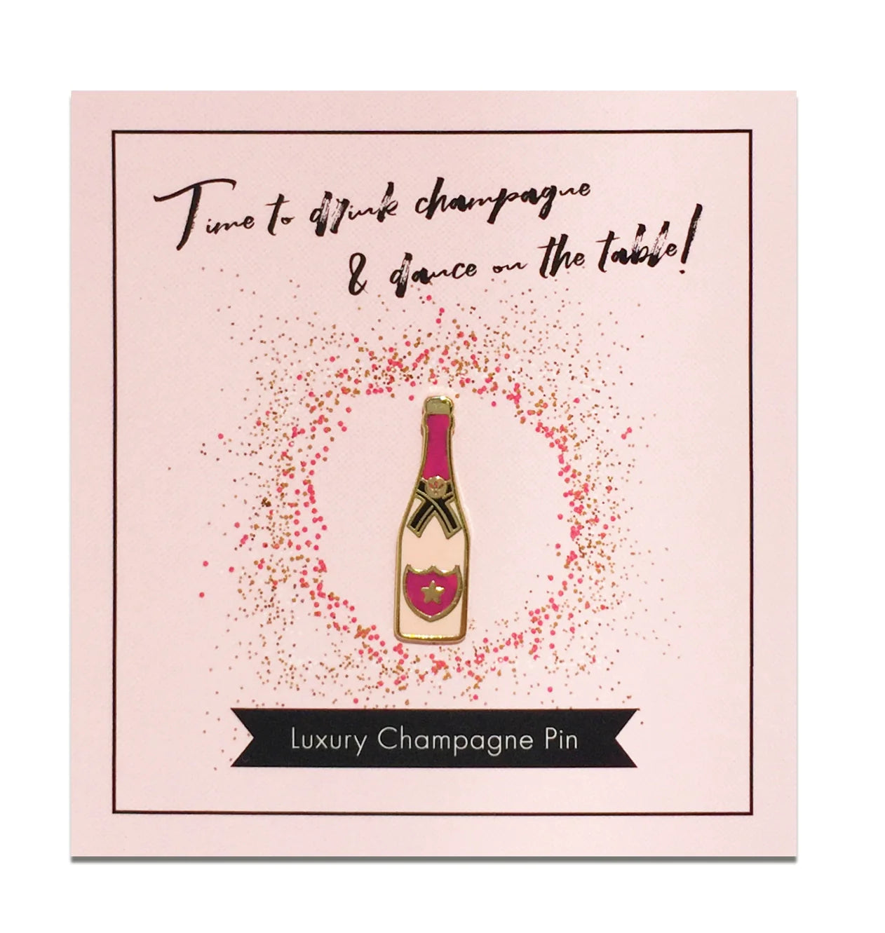 Rosé Champagne Bottle Pin