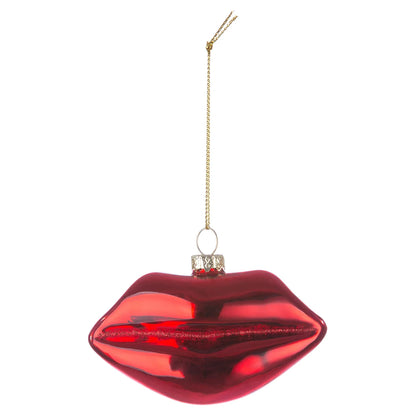 Adorno Navideño Labios Rojos