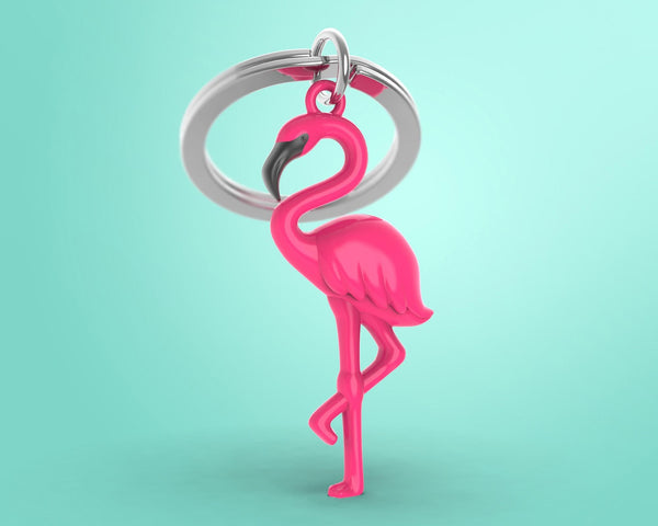 Flamingo sleutelhanger