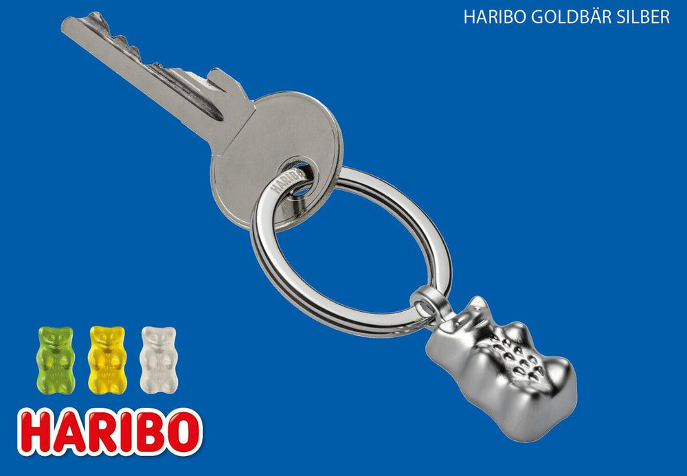 Porte-clés Ourson « HARIBO » – Argenté