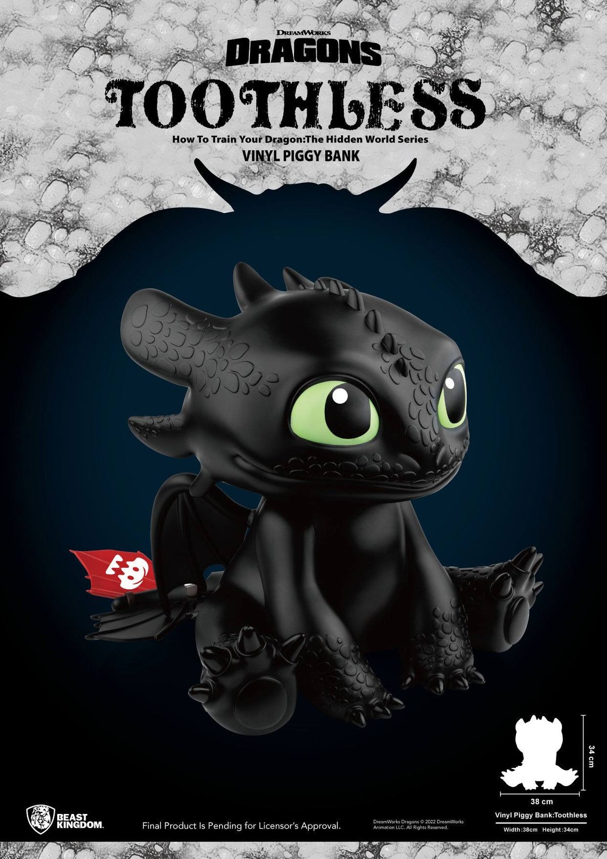 Dragons Piggy Bank - Toothless