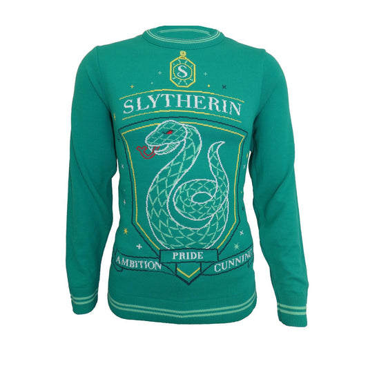 Pull de Noël Serpentard Poudlard Harry Potter Heroes Inc | Sweatshirt Christmas Jumper Pattern Funko