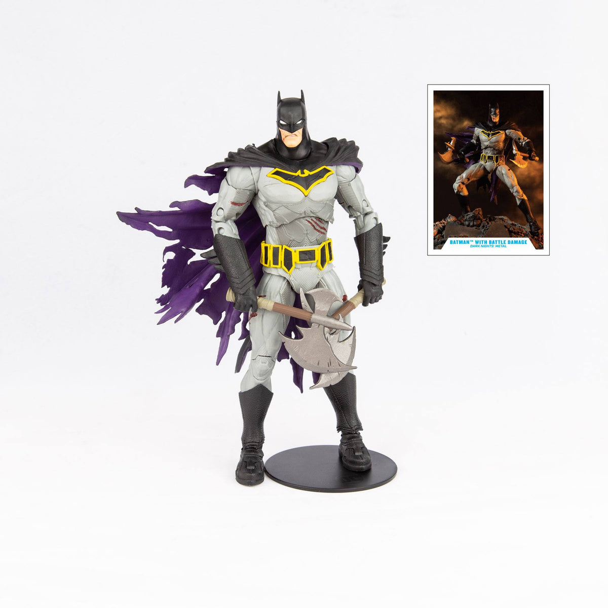 Batman con daño de batalla (Dark Knights: Metal)