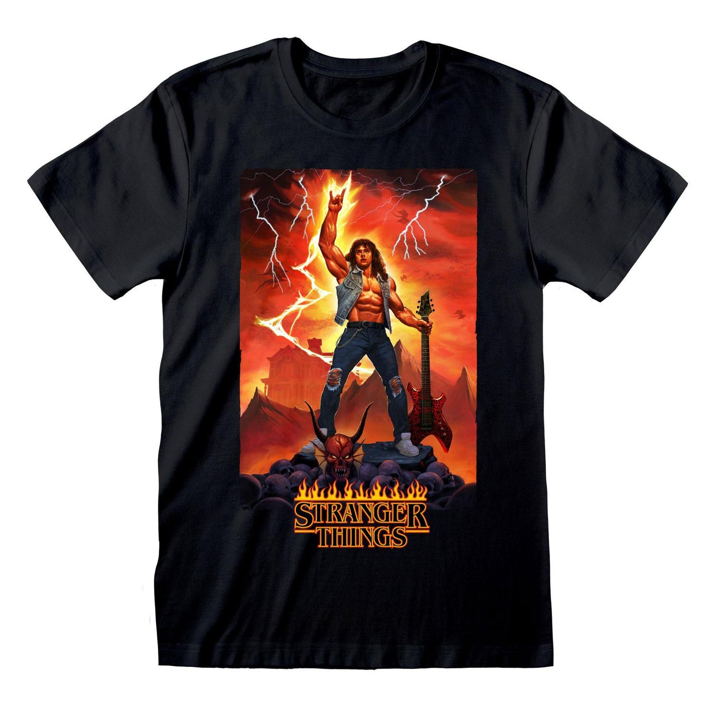 T-Shirt Eddie Rocks Stranger Things Netflix Heroes Inc Funko