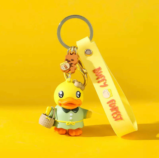 Camper yellow duck keychain