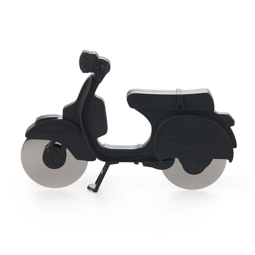 Cortador de Pizza Scooter Retro Negro