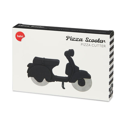 Cortador de Pizza Scooter Retro Negro