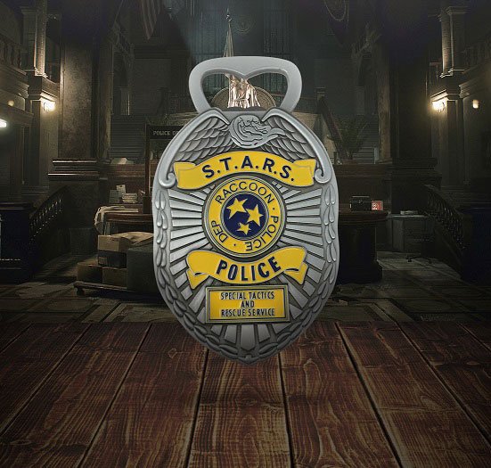 Resident Evil STARS Insignia de policía Abrebotellas