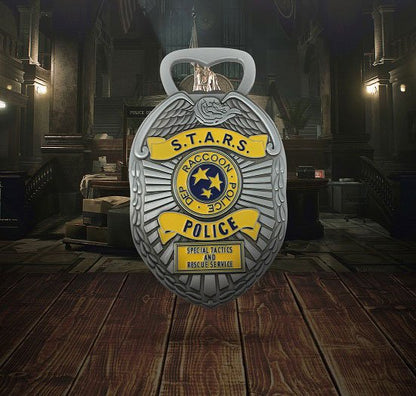 Resident Evil STARS Insignia de policía Abrebotellas